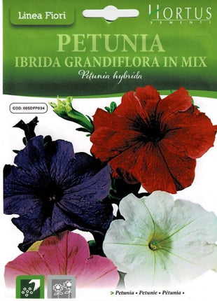 Petunia Mix &#8220;Petunia Ibrida Grandiflora In Mix&#8221; Premium Quality Seeds by Hortus