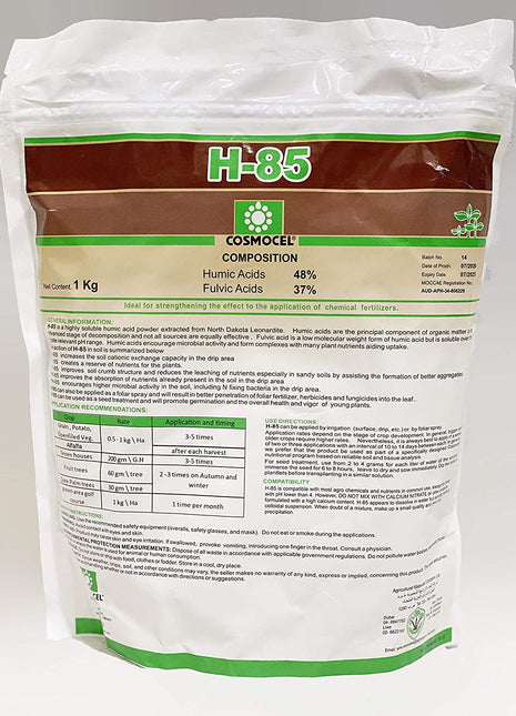 COSMOCEL® H85 Humic Acid Hydrosoluble Powder Fertilizer 1Kg