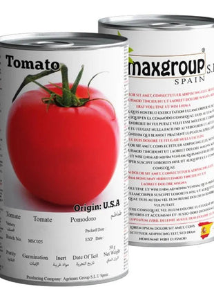 Agrimax Tomato Zamzam Premium Quality Seeds Tin (Made in Spain)