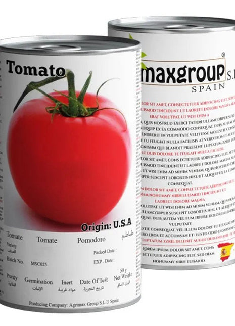 Agrimax Tomato Zamzam Premium Quality Seeds Tin (Made in Spain)
