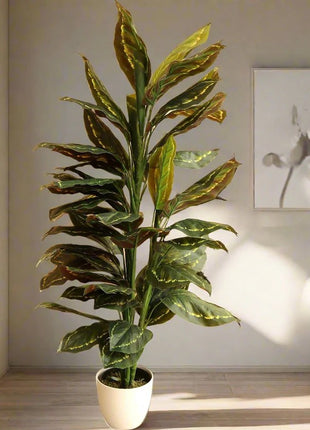 Artificial Calathea Peacock Plant &#8220;Zebra Plant&#8221; 130cm