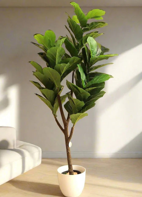 Artificial Ficus lyrata or Fiddle Leaf Fig Tree 1.5m