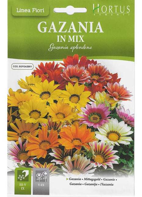 Gazania Mix &#8220;Gazania In Mix&#8221; Premium Quality Seeds by Hortus