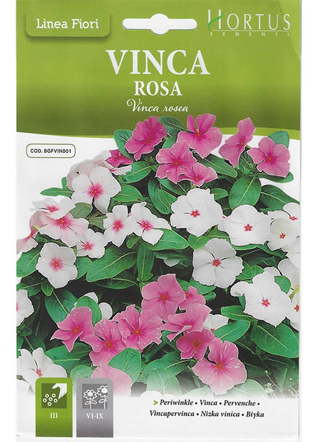 Periwinkle Mix &#8220;Vinca Rosa&#8221; Premium Quality Seeds by Hortus