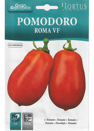 Roma Tomato &#8220;Pomodoro Roma VF&#8221; Seeds by Hortus