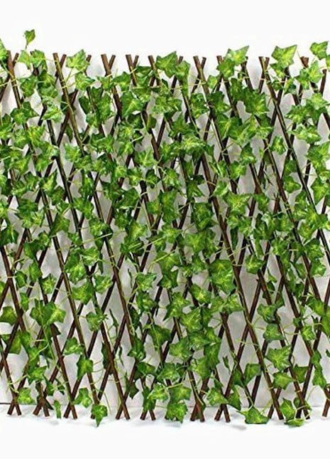 Artificial Bamboo Garden Fence &#8220;Cover with artificial leaves&#8221; 1.0&#215;2.0m