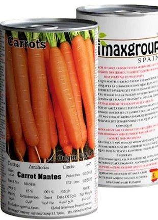 Agrimax Carrots Nantes Seeds Tin