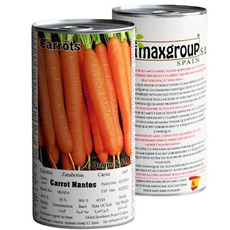 Agrimax Carrots Nantes Seeds Tin