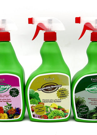 Desert Energy Ready to Use Vegetable Booster | Flower Magic &#038; Power Grow Liquid Fertilizer 3x700ml Combo RTU