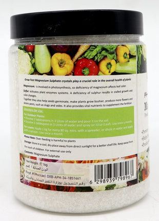 Grow Fast Magnesium Sulphate Powder | Epsom Salt 1Kg