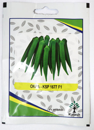 Okra KSP 1677 F1 Hybrid Premium Quality Seeds