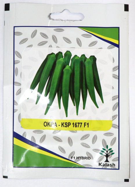Okra KSP 1677 F1 Hybrid Premium Quality Seeds