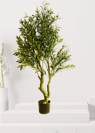 Artificial Olive Tree – 1.5 Meter Height | Realistic Fiber Plastic Trunk