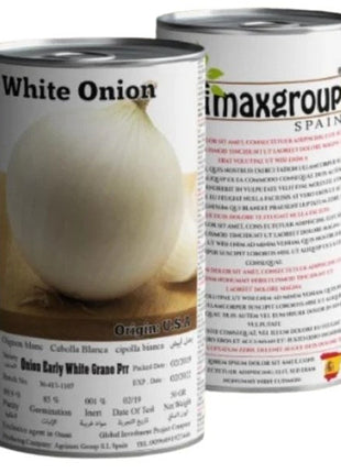 Agrimax Onion Early White Grano Prr Seeds Tin