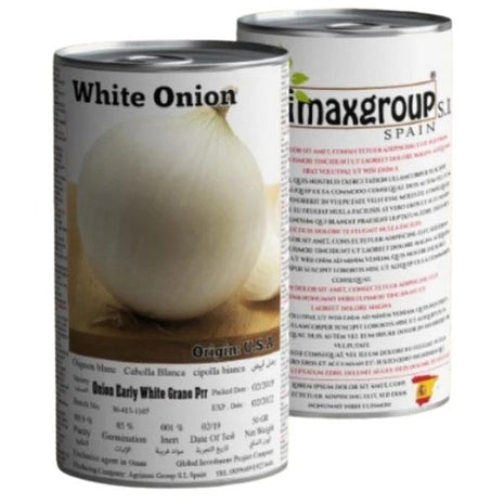 Agrimax Onion Early White Grano Prr Seeds Tin