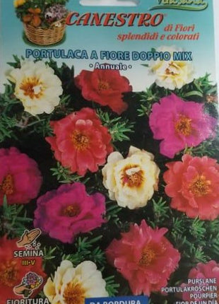 Portulaca A Fiore Doppio Mix Seeds by CANESTRO