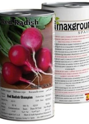 Agrimax Red Radish Champion Seeds Tin