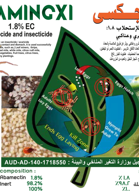 Kamingxi 1.8% EC &#8220;Acaricide &#038; Insecticide&#8221;