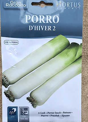 Leek Herb Seeds &#8220;Porro D&#8217;Hiver 2&#8221; by Hortus