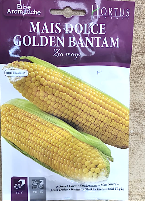 Sweet Corn Seeds &#8220;Mais Dolce Golden Bantam&#8221; by Hortus