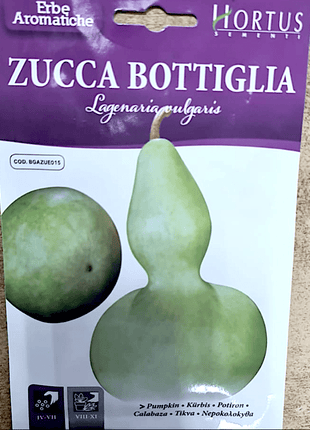 Pumpkin Vegetable Seeds &#8220;Zucca Bottiglia&#8221; by Hortus