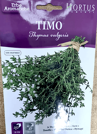 Thyme Herb Seeds &#8220;Timo&#8221; by Hortus