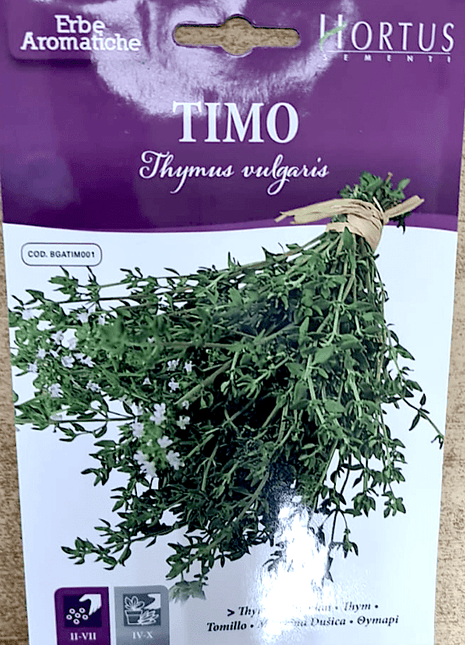 Thyme Herb Seeds &#8220;Timo&#8221; by Hortus