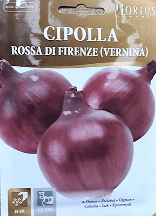 Onion Vegetable Seeds Cipolla &#8220;Rossa di Firenze&#8221; by Hortus