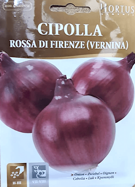 Onion Vegetable Seeds Cipolla &#8220;Rossa di Firenze&#8221; by Hortus