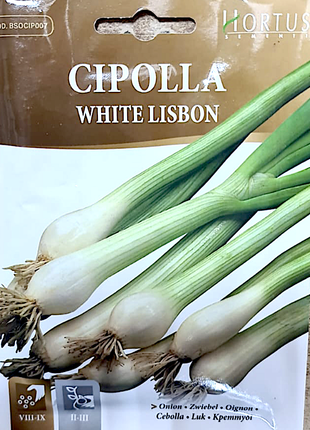 Onion Vegetables Seeds &#8220;Cipolla White Lisbon&#8221; by Hortus