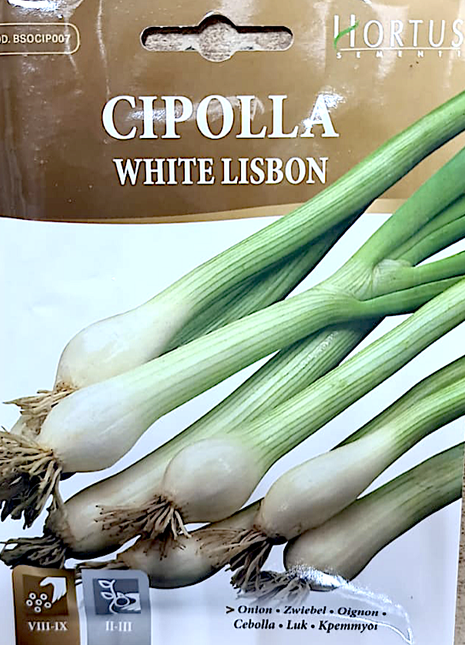 Onion Vegetables Seeds &#8220;Cipolla White Lisbon&#8221; by Hortus
