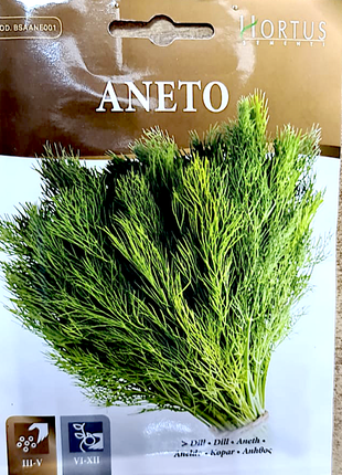 Dill Vegetable Herb Seeds &#8220;Aneto&#8221; by Hortus