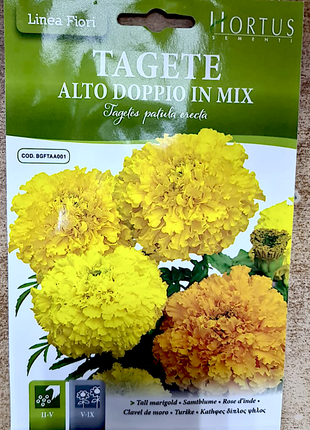 Marigold Flower seeds &#8220;Tagete Alto Doppio&#8221; by Hortus