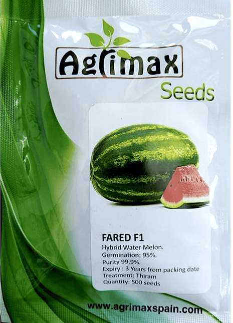 Watermelon Fruit Seeds &#8220;Fared F1 Hybrid&#8221; by Agrimax 500 seeds