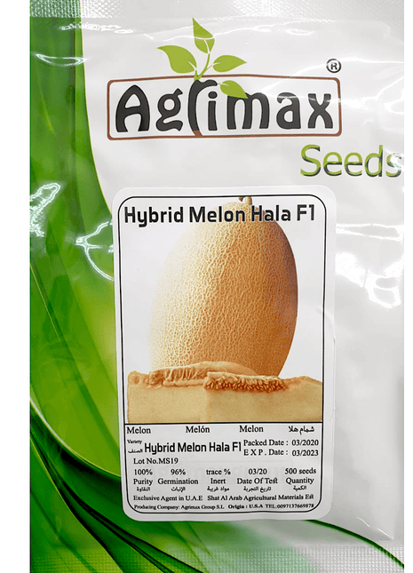 Sweet Melon Fruit Seeds &#8220;Hala Hybrid F1&#8221; by Agrimax
