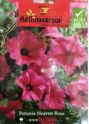 Petunia Heaven Rose Flower Seeds by Agrimax Spain