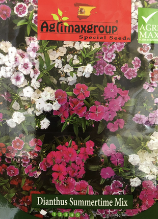 Dianthus Summertime Mix Flower Seeds by Agrimax Spain