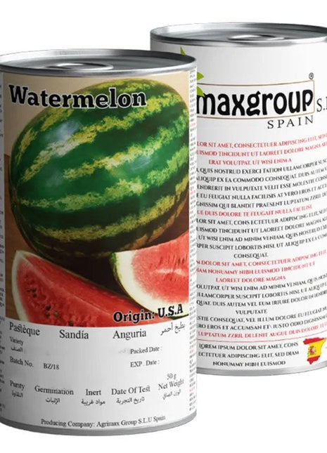 Agrimax Watermelon Maystro Premium Quality Seeds Tin (Made in Spain)