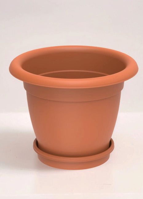 Cosmoplast Round Planter 24&#8243; W/Tray
