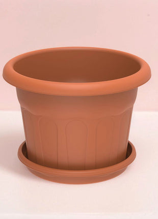 Cosmoplast Round Planter 28&#8243; W/Tray