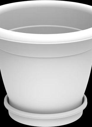 Cosmoplast Round Planter 20&#8243; W/Tray