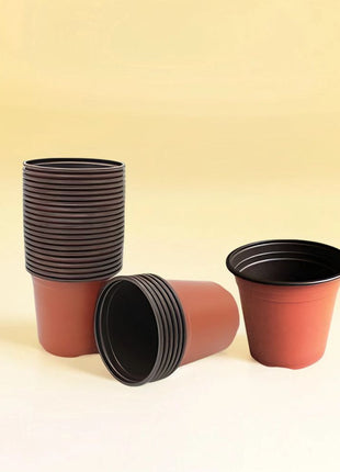 Plastic Nursery Pot, Yardwe 100 Pcs Plastic Planter Container &#8220;V9 Pot&#8221;