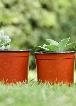 Plastic Nursery Pot, Yardwe 100 Pcs Plastic Planter Container &#8220;V9 Pot&#8221;