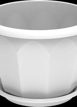 Cosmoplast Hexagonal Flower Pot W/Tray