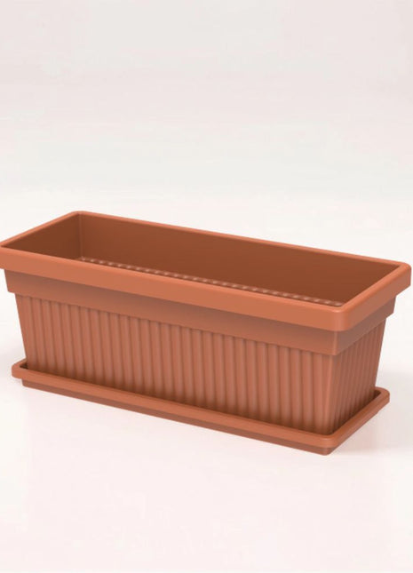 Cosmoplast Rectangular Planter W/Tray