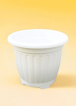 Flower Pot | Outdoor Round Plastic Planter