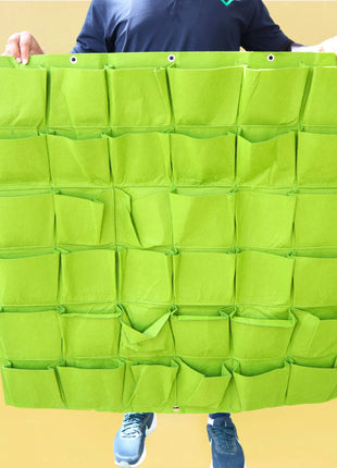 Vertical Wall Hanging Planting Bag – 36 Pockets for Indoor &#038; Outdoor Gardening