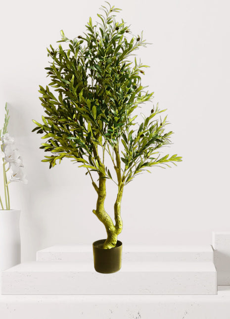 Artificial Olive Tree – 1.5 Meter Height | Realistic Fiber Plastic Trunk