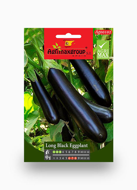Long Black Eggplant Agrimax Seeds